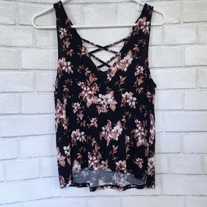American Eagle Floral Cross Tank